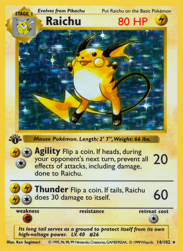 Raichu — Base 14