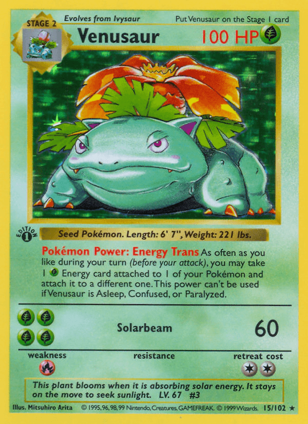 Venusaur — Base Set 15/102