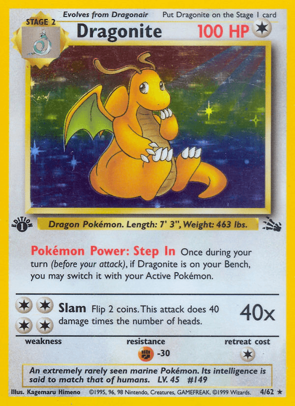 Dragonite — Fossil 4