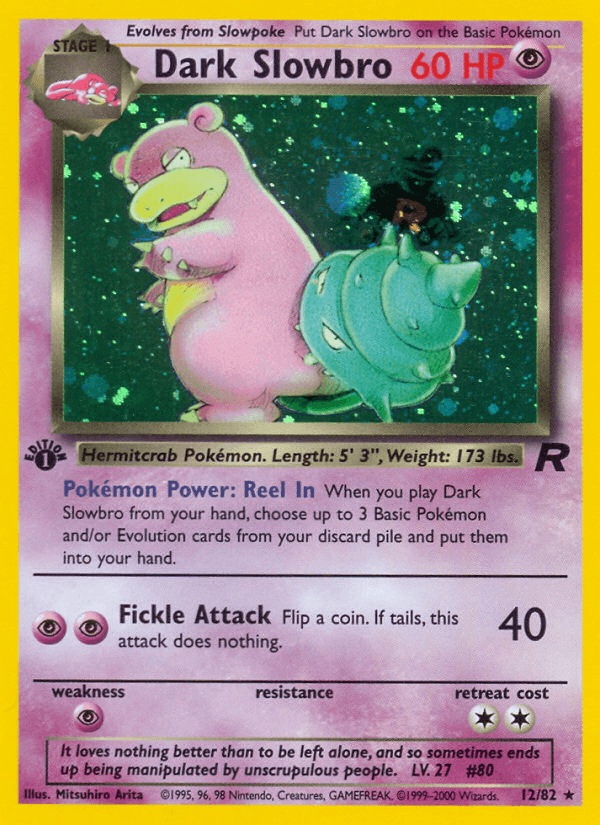 Dark Slowbro — Team Rocket 12