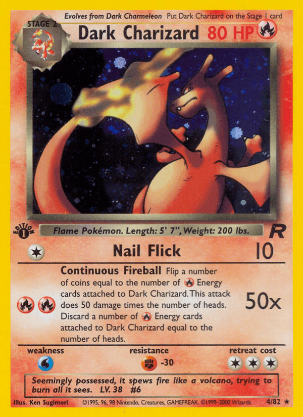 Dark Charizard — Team Rocket 4