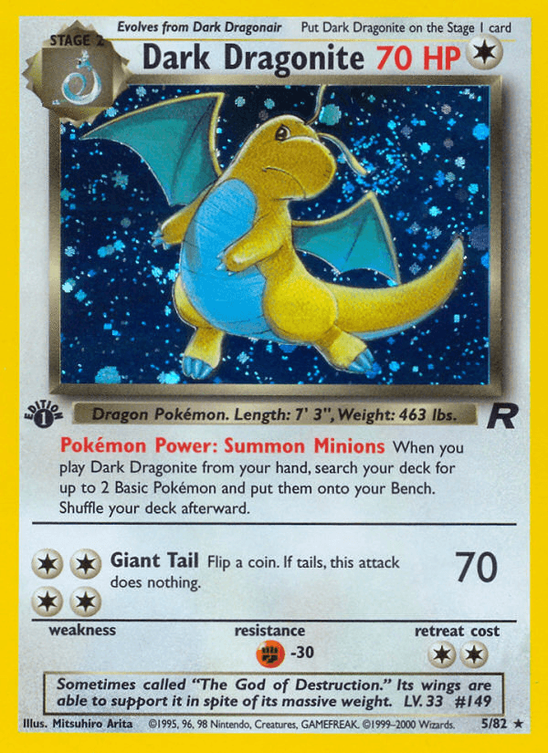 Dark Dragonite — Team Rocket 5
