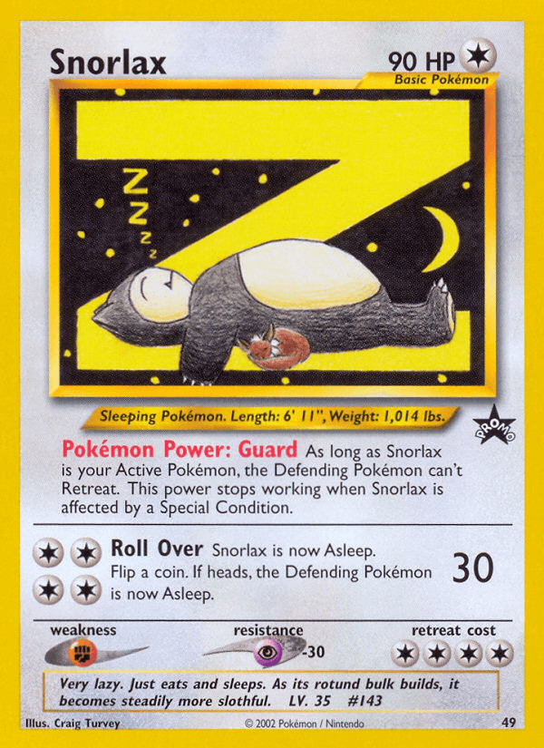 Snorlax — Wizards Black Star Promos 49