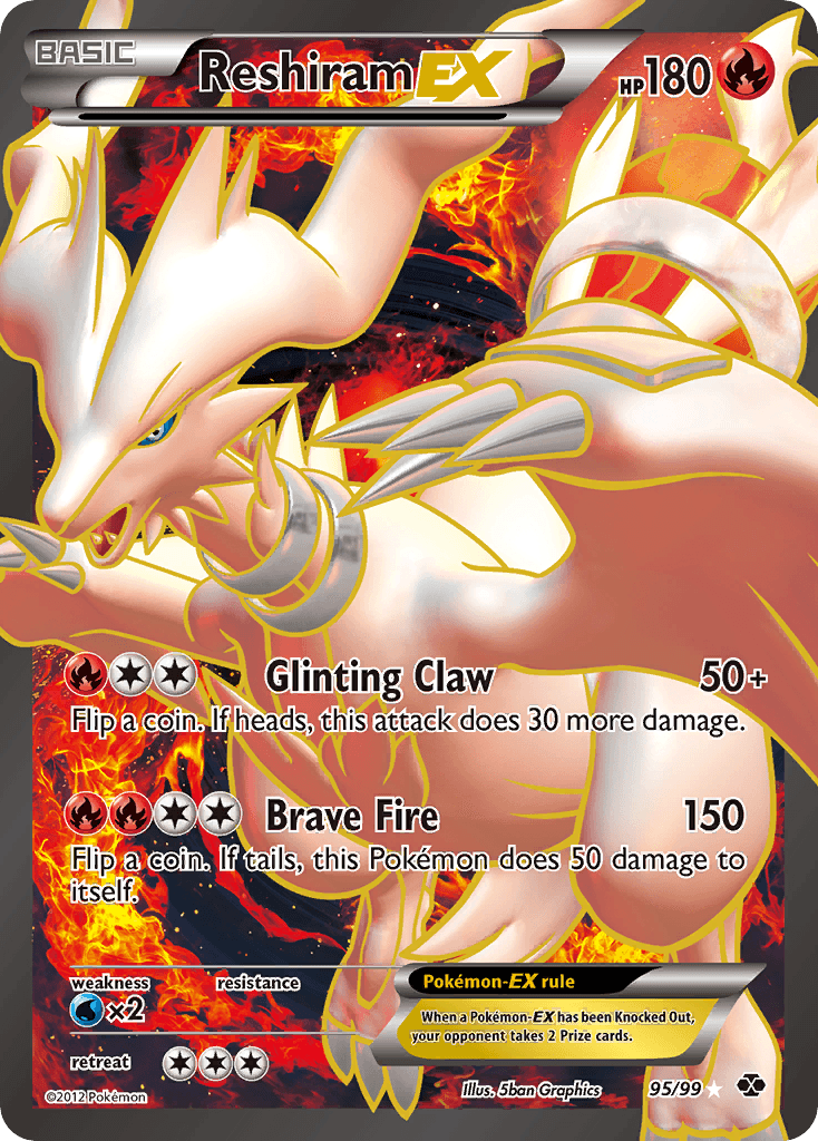 Reshiram-EX — Next Destinies 95