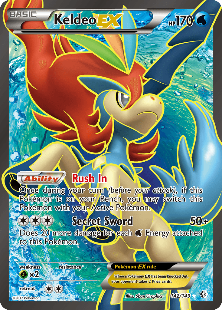 Keldeo-EX — Boundaries Crossed 142