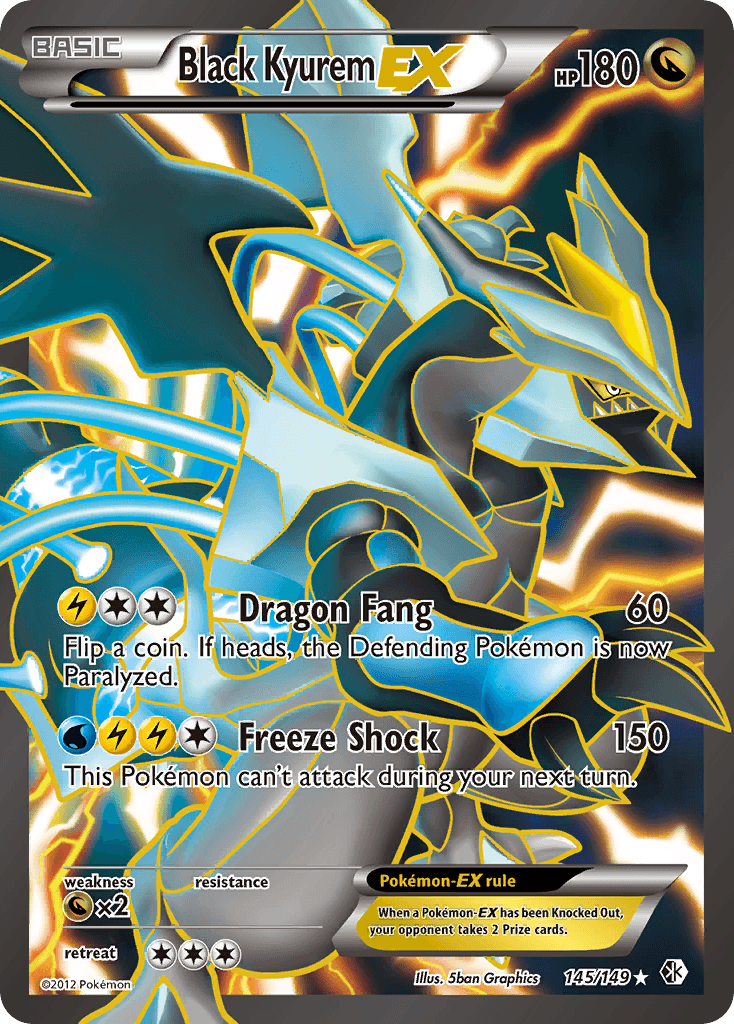Black Kyurem-EX — Boundaries Crossed 145