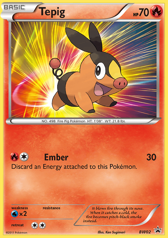 Tepig — BW Black Star Promos BW02