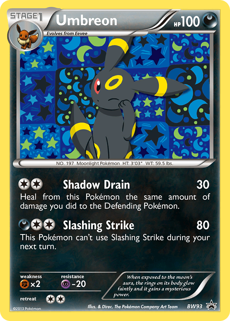 Umbreon — BW Black Star Promos BW93
