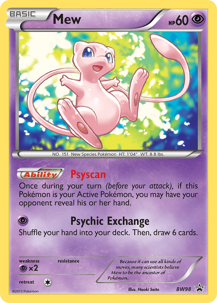 Mew — BW Black Star Promos BW98