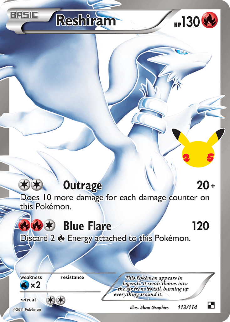 Reshiram — Celebrations: Classic Collection 113