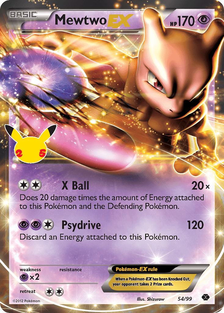 Mewtwo-EX — Celebrations: Classic Collection 54