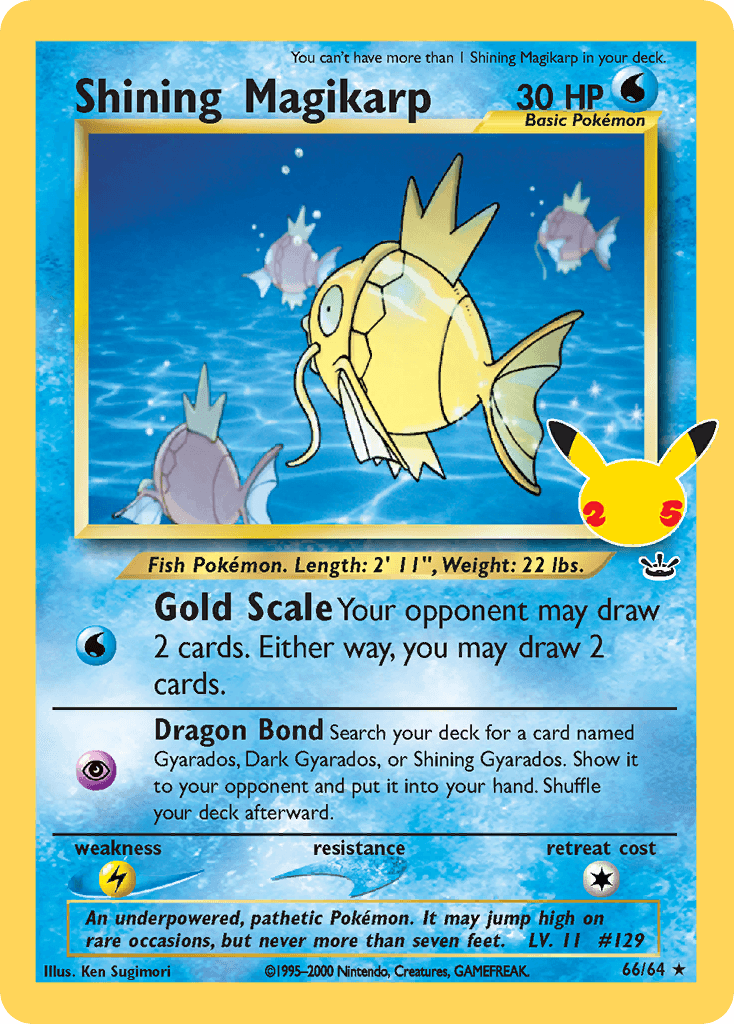 Shining Magikarp — Celebrations: Classic Collection 66