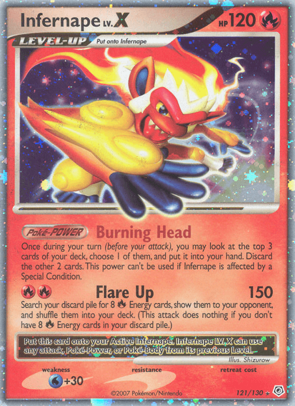 Infernape LV.X — Diamond & Pearl 121
