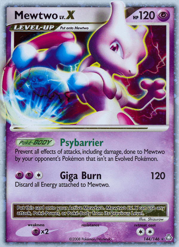 Mewtwo LV.X — Legends Awakened 144
