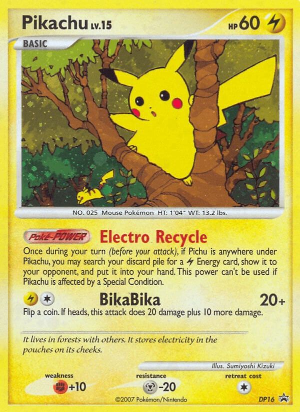 Pikachu — DP Black Star Promos DP16