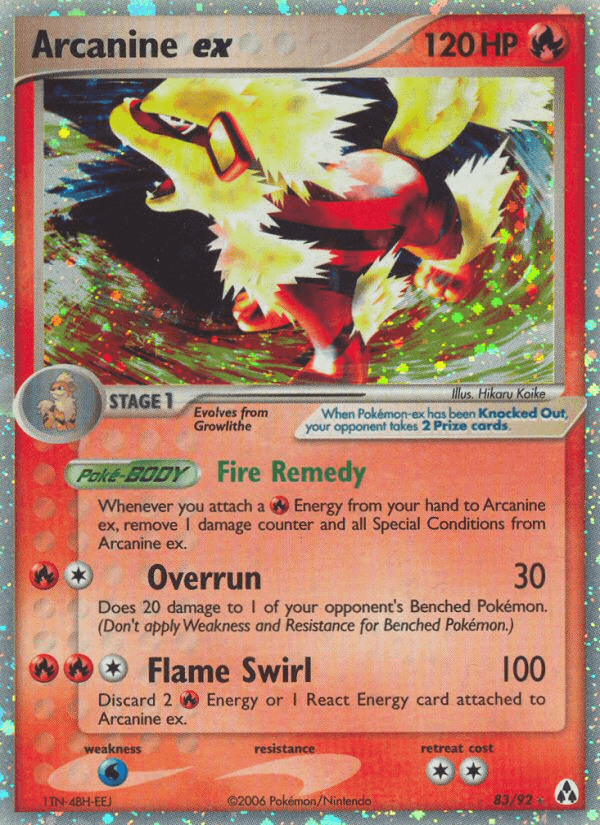 Arcanine ex — Legend Maker 83