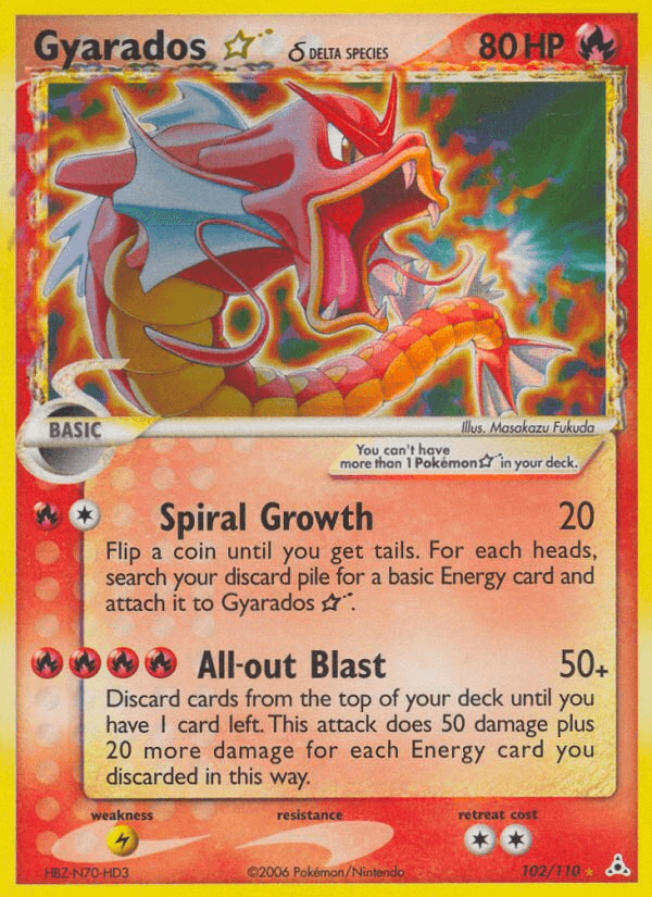 Gyarados ★ δ — Holon Phantoms 102