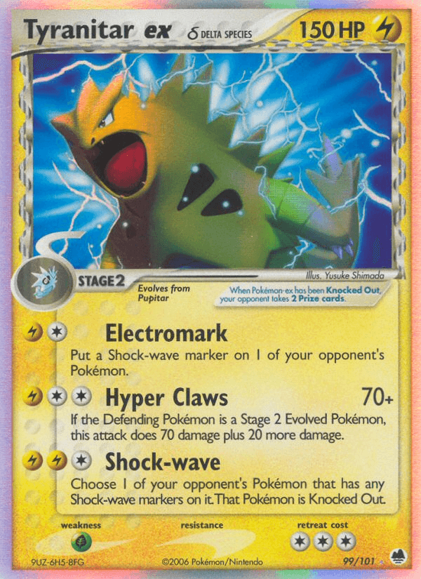 Tyranitar ex δ — Dragon Frontiers 99
