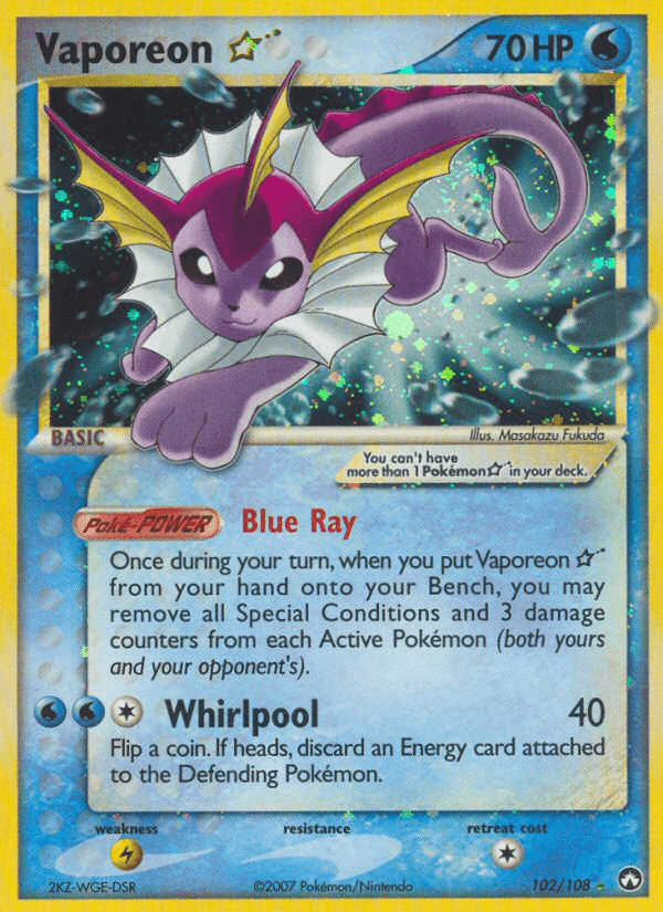 Vaporeon ★ — Power Keepers 102
