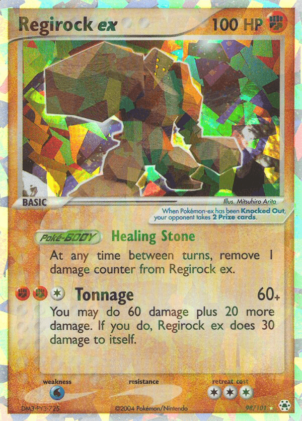 Regirock ex — Hidden Legends 98
