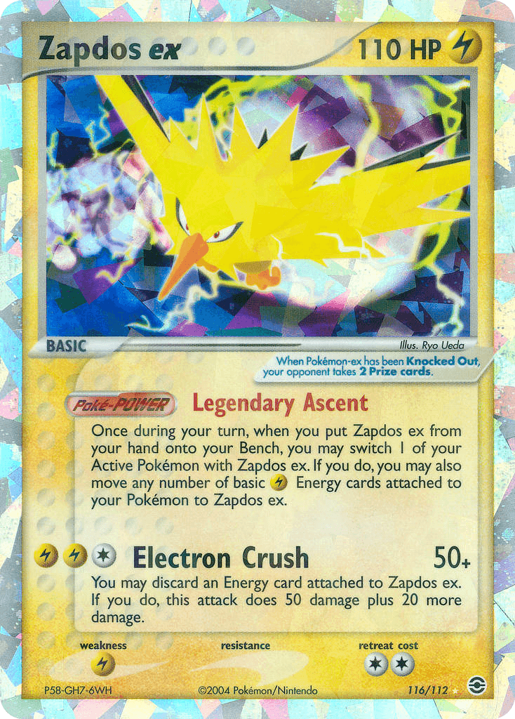 Zapdos ex — FireRed & LeafGreen 116