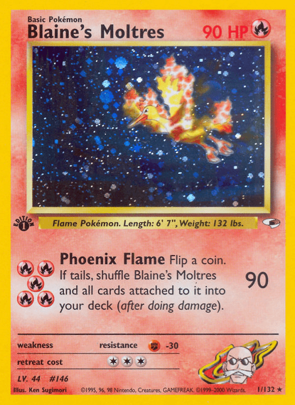 Blaine's Moltres — Gym Heroes 1