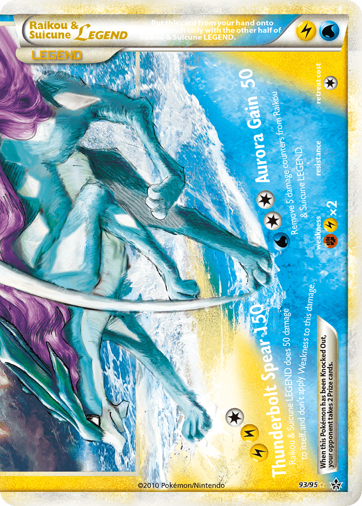 Raikou & Suicune LEGEND — HS—Unleashed 93