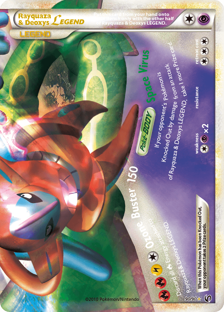 Rayquaza & Deoxys LEGEND — HS—Undaunted 90