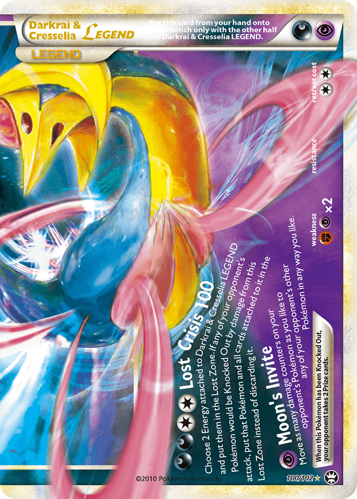 Darkrai & Cresselia LEGEND — HS—Triumphant 100