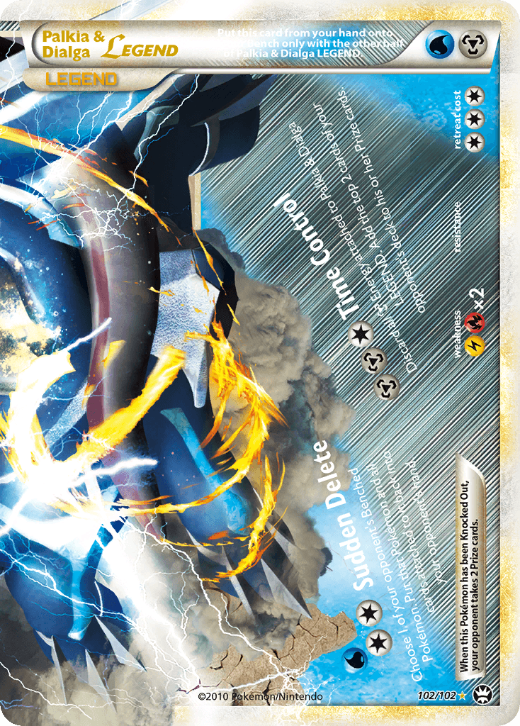 Palkia & Dialga LEGEND — HS—Triumphant 102