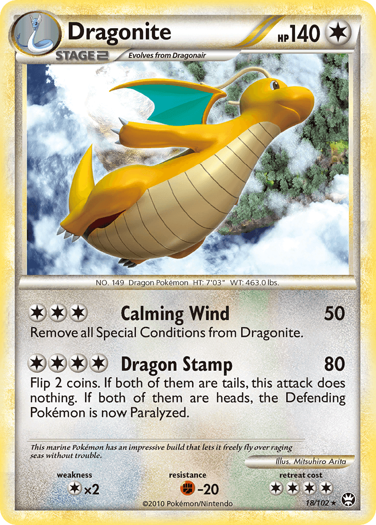 Dragonite — HS—Triumphant 18