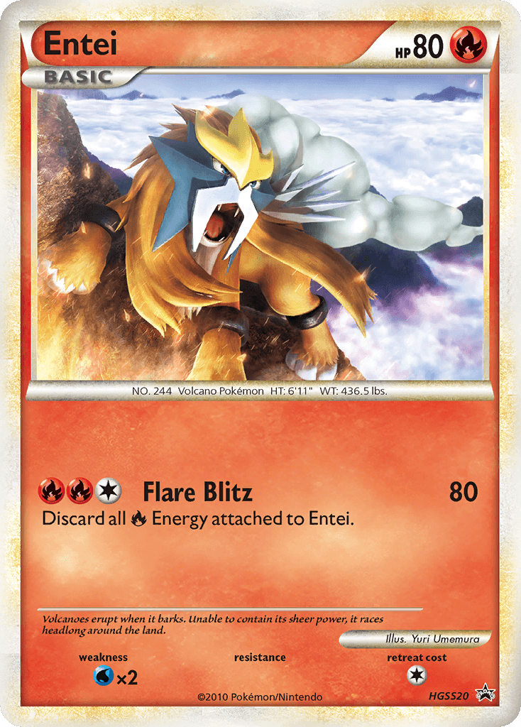 Entei — HGSS Black Star Promos HGSS20