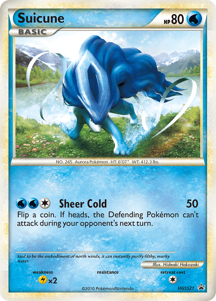 Suicune — HGSS Black Star Promos HGSS21