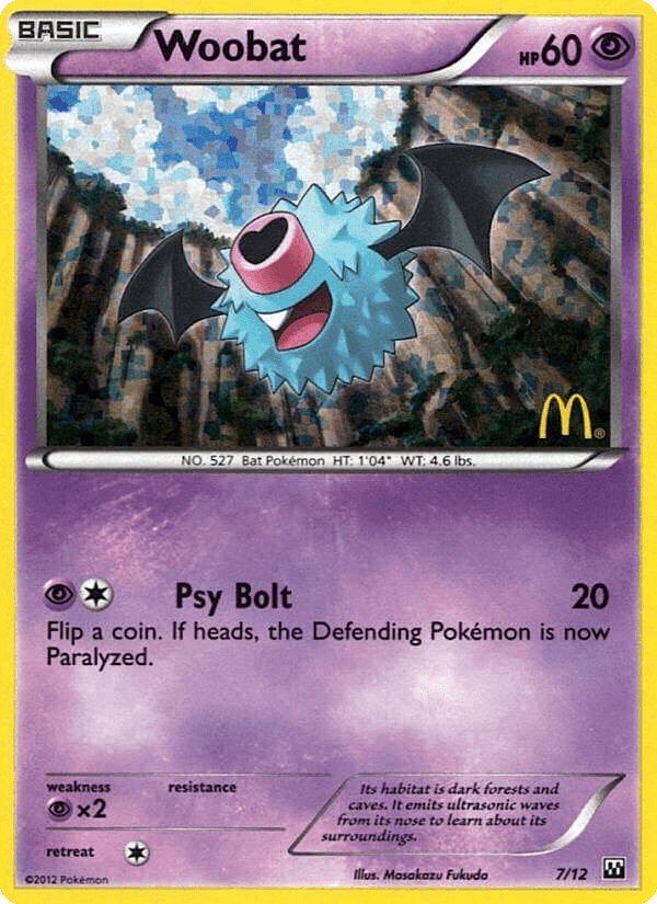 Woobat — McDonald's Collection 2012 7
