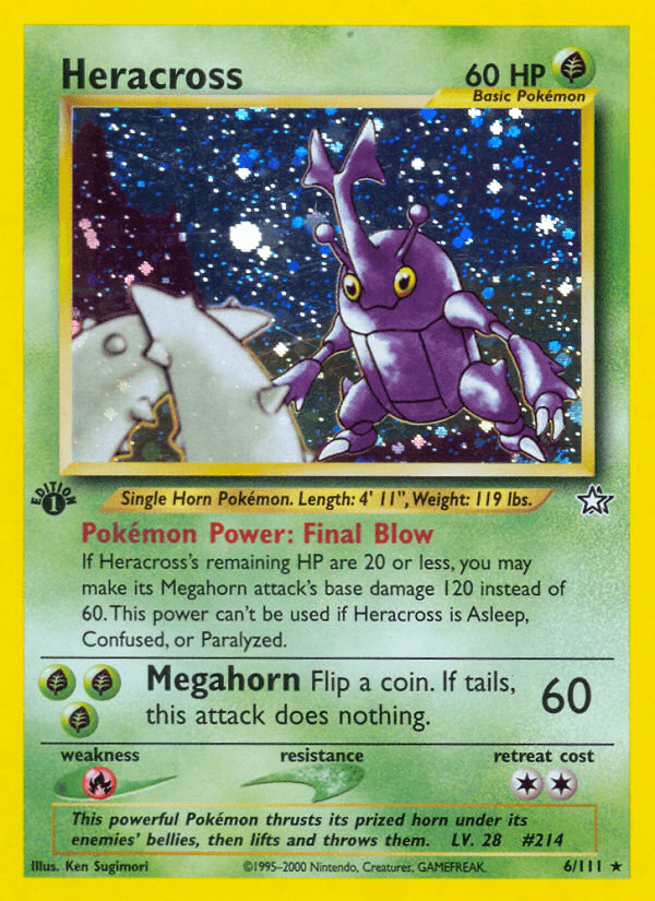 Heracross — Neo Genesis 6