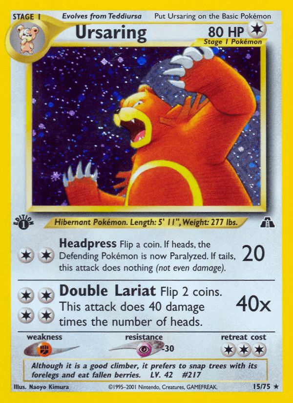 Ursaring — Neo Discovery 15