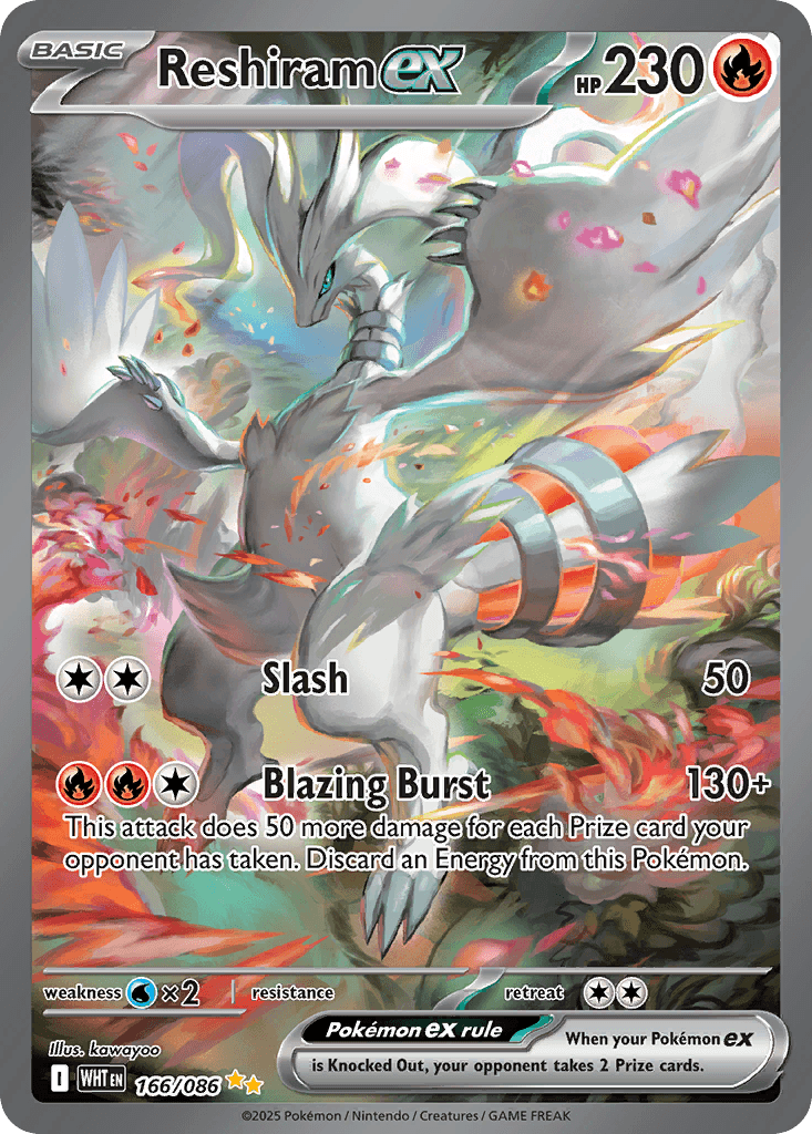 Reshiram ex — White Flare 166