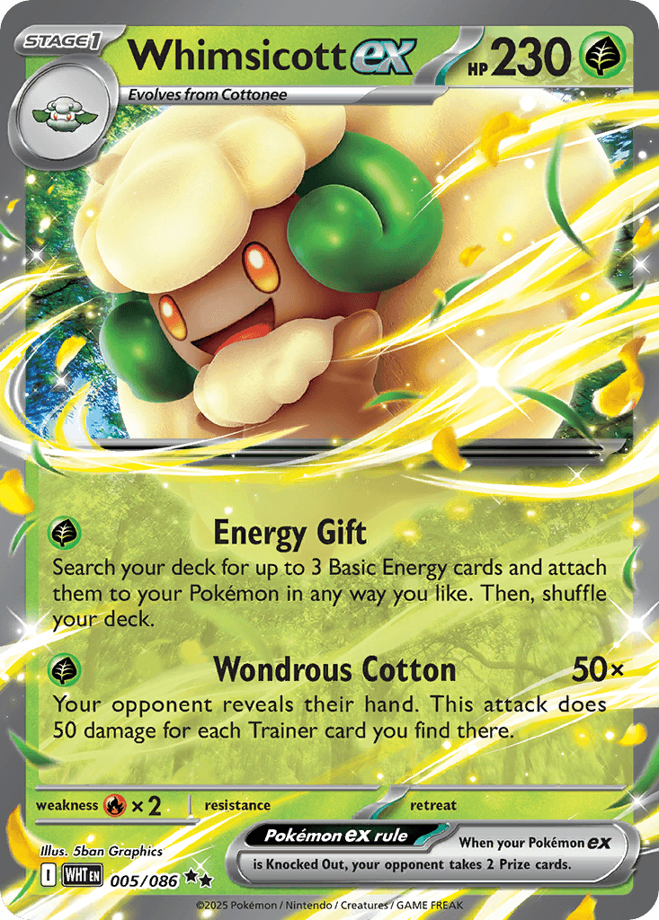 Whimsicott ex — White Flare 5