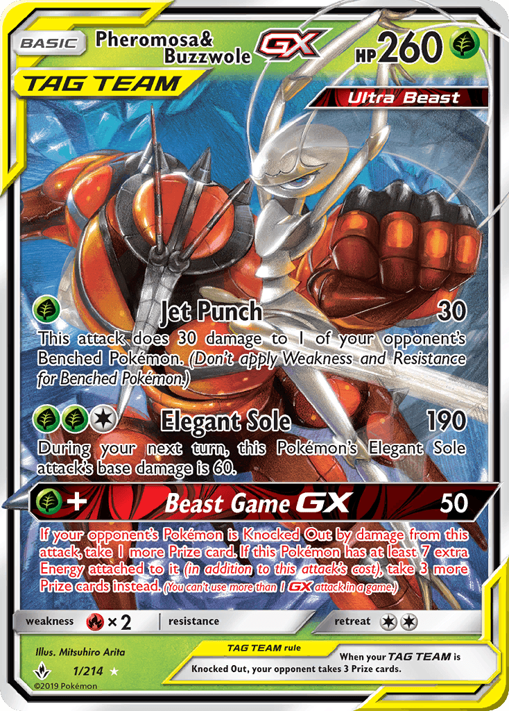 Pheromosa & Buzzwole-GX — Unbroken Bonds 1