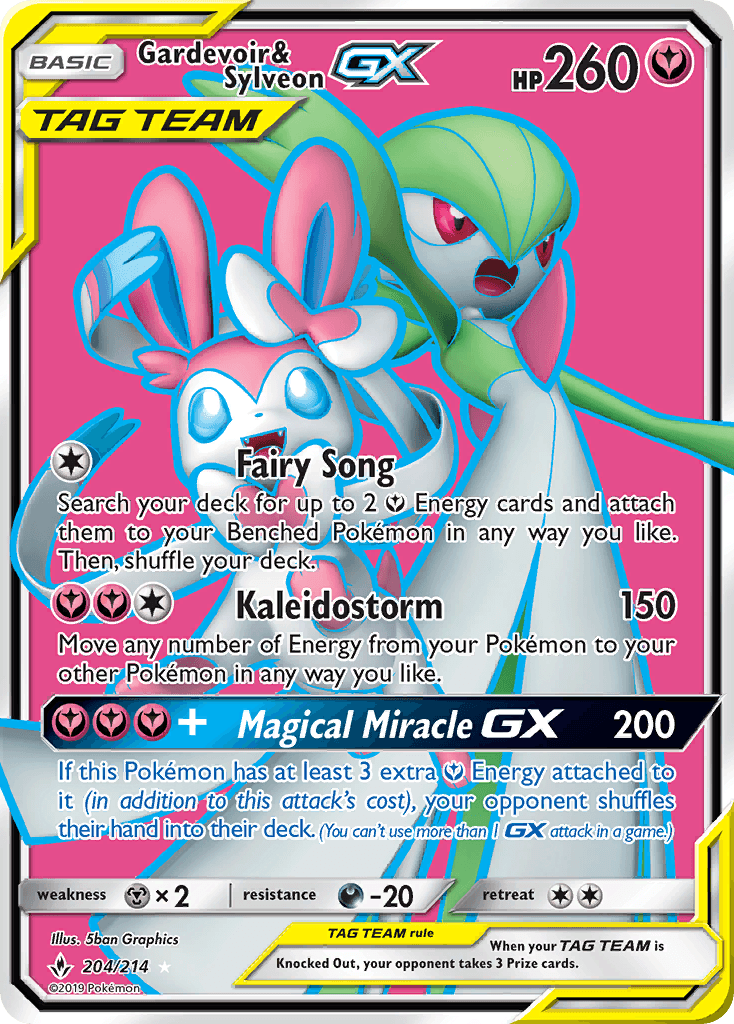 Gardevoir & Sylveon-GX — Unbroken Bonds 204