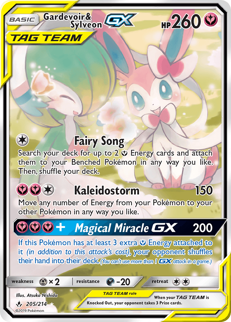 Gardevoir & Sylveon-GX — Unbroken Bonds 205