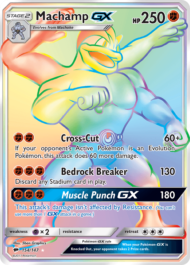 Machamp-GX — Burning Shadows 154
