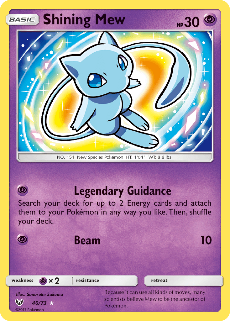 Shining Mew — Shining Legends 40