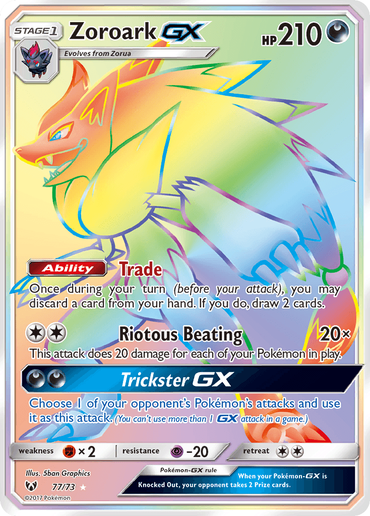 Zoroark-GX — Shining Legends 77
