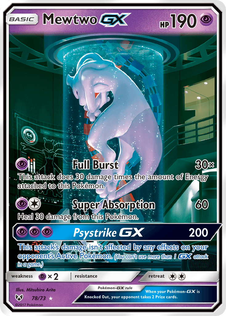 Mewtwo-GX — Shining Legends 78