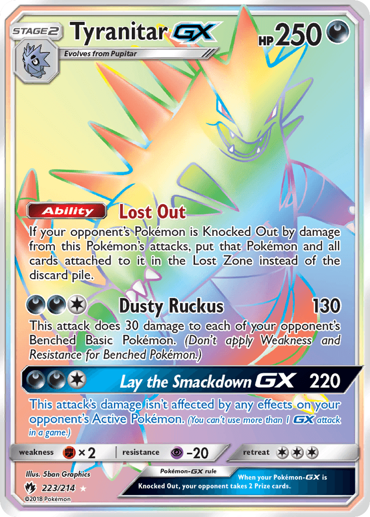 Tyranitar-GX — Lost Thunder 223
