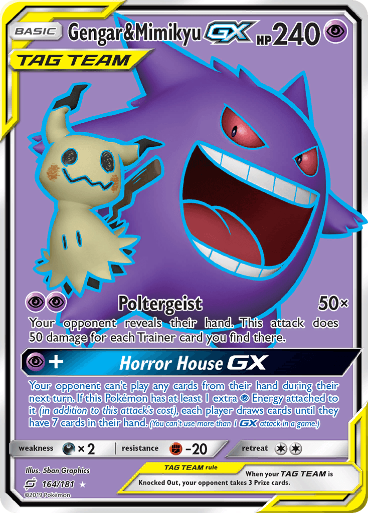 Gengar & Mimikyu-GX — Team Up 164