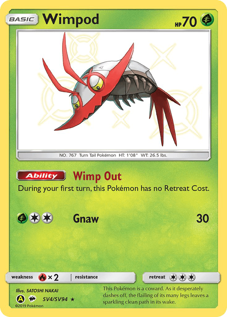 Wimpod — Hidden Fates Shiny Vault SV4