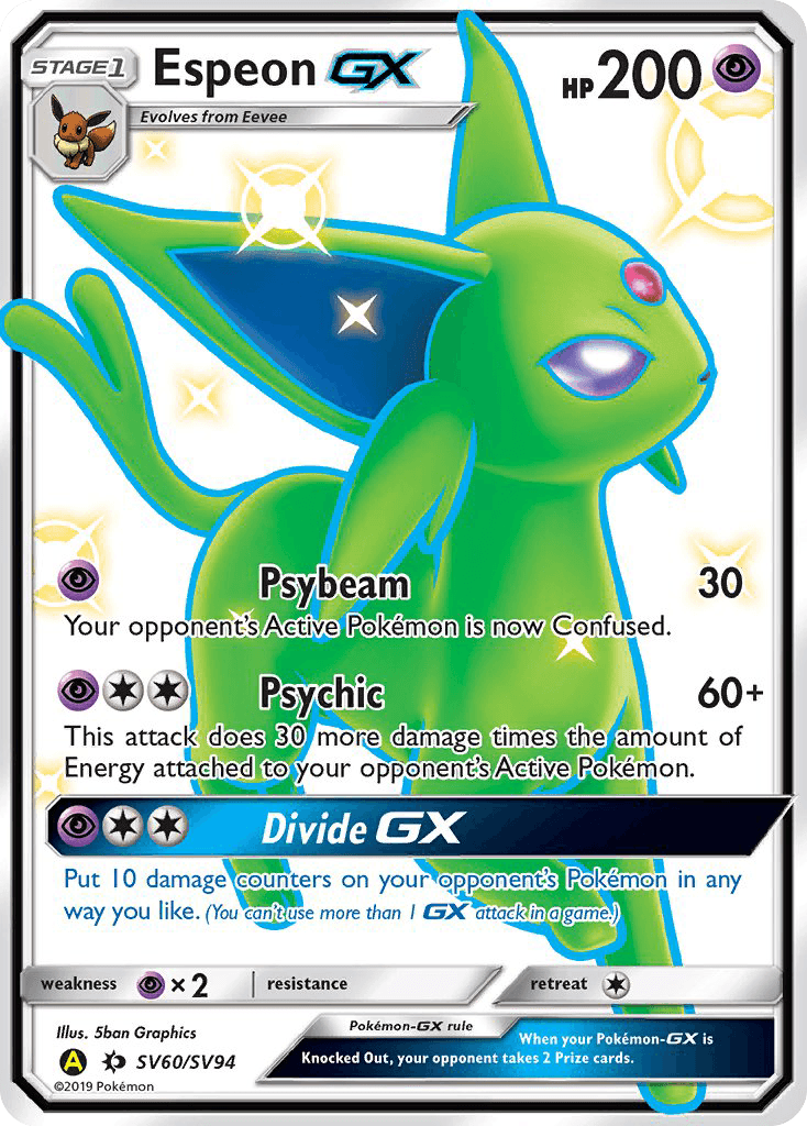 Espeon-GX — Hidden Fates Shiny Vault SV60