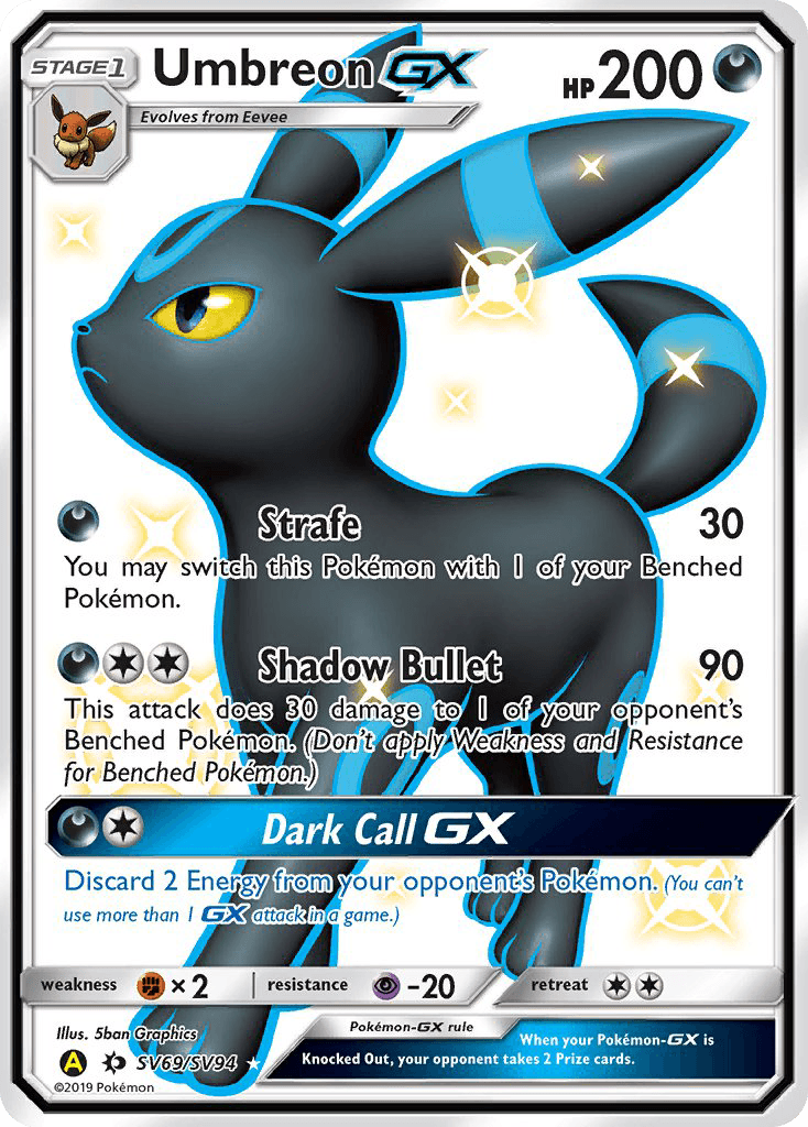 Umbreon-GX — Hidden Fates Shiny Vault SV69